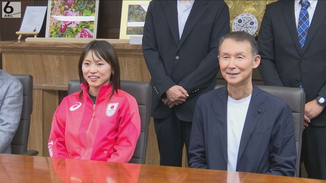 パリ五輪代表　フェンシング・東晟良選手「目標は金メダル」　出身地である和歌山県の知事を表敬訪問