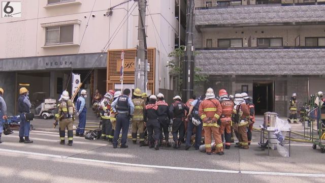 「９階から煙が…」大阪・西区でマンション火災　男女２人が煙を吸ったか