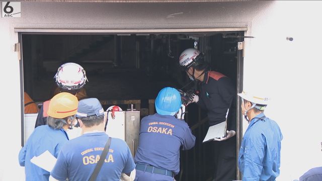 爆発した下水処理施設で現場検証　先週はガス濃度が高く中断　大阪・北堀江