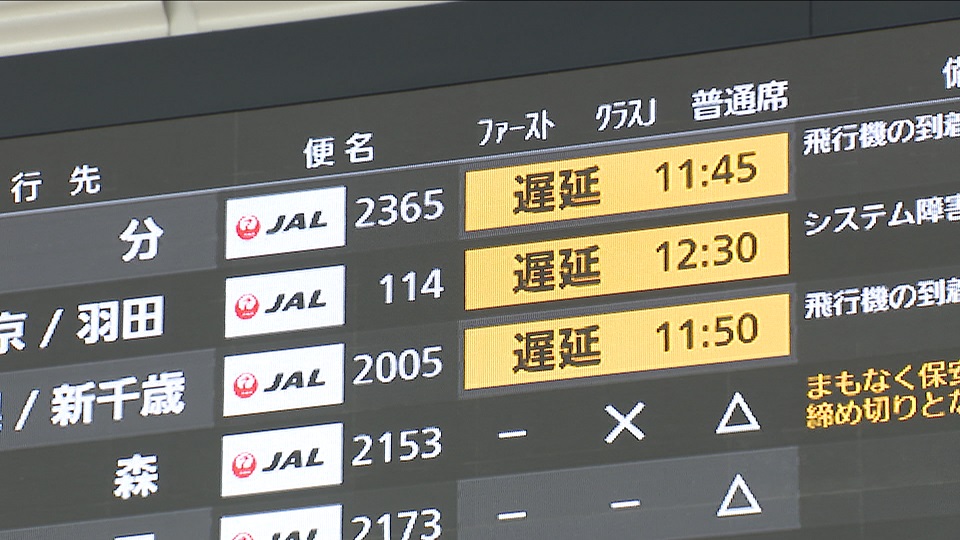 ＪＡＬサイバー攻撃　不具合復旧を発表　大量のデータ受信による障害　データ流失は確認されず　伊丹－羽田便など遅れ