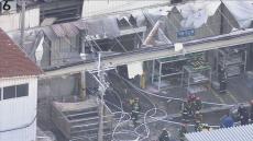 【速報】塗装工場で爆発音　火災発生し３人搬送　大阪・門真市