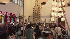 秋田市竿燈会定期公演　多くの観光客が“妙技”楽しむ
