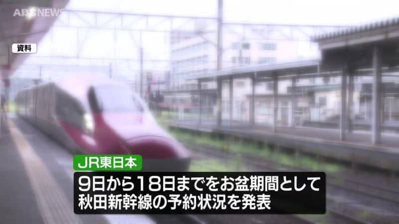 お盆の混雑　秋田新幹線の帰省のピークは10日