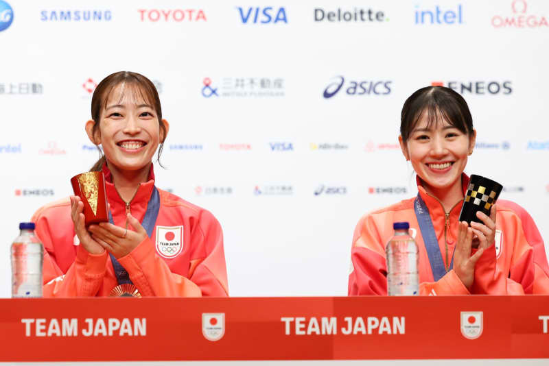 パリオリンピック銅メダル獲得のシダマツペアが会見　志田選手「応援がチカラになった」