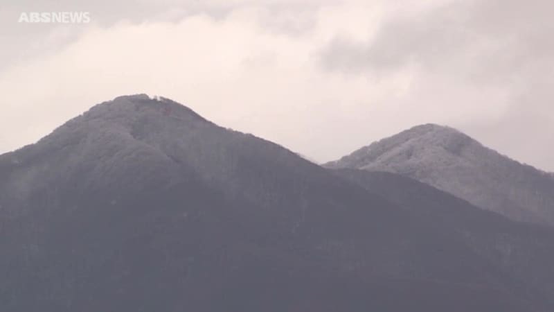 【速報】太平山が初冠雪　平年より1日遅く去年より3日早い観測