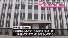 覚醒剤所持の罪　建設会社の前の社長の男に執行猶予付きの有罪判決