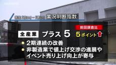 県内企業の景況感　2期連続で改善