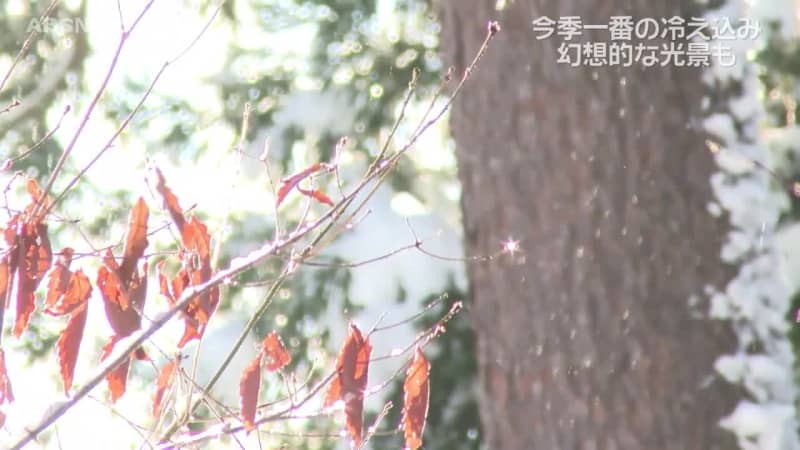 秋田県内で今シーズン一番の冷え込み　横手市で「ダイヤモンドダスト」を撮影　日曜日からまた積雪が増える恐れも