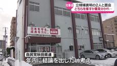 自民党秋田県連　知事選の立候補予定者2人と面会　どちらを推すか年内に結論を出したい考え