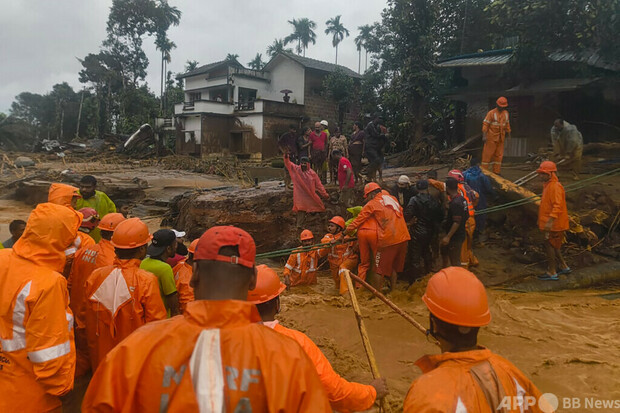 インド南部で土砂災害、63人死亡