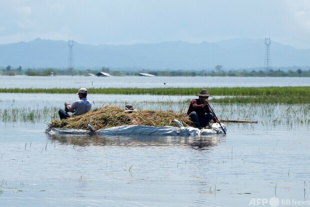 ミャンマー洪水の死者急増、226人に 不明77人