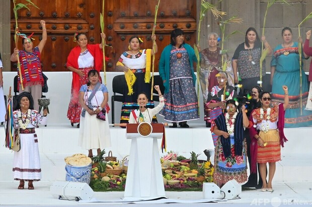 メキシコ初の女性大統領、シェインバウム氏就任