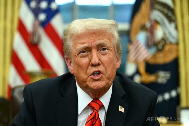 鉄鋼・アルミへの関税25％、 来月12日から トランプ氏