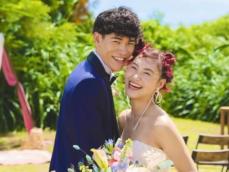 「最っっ高な式」村上佳菜子、一般人イケメン夫との結婚式ショット公開！ 「2人とも最高に可愛すぎる」