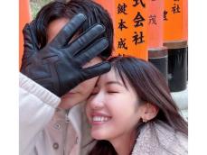 「素敵なご夫婦」くみっきー、イケメン夫と“7回目の京都”ショットに反響！ 「旦那様と仲良しで素敵」