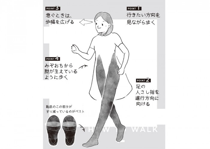 スマホはやっぱりNG　“疲れない歩き方”4つのコツって何？