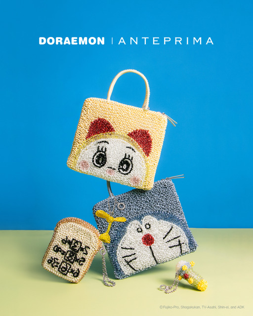 ドラえもん＆ドラミちゃんが、きらきらワイヤーバッグに☆ ひみつ道具