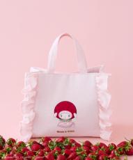 サンリオ　マイメロディ　いちごDAYS トートバッグ　マスコット付き サンリオ」マイスウィートピアノの誕生日をお祝い☆ いちご頭巾が