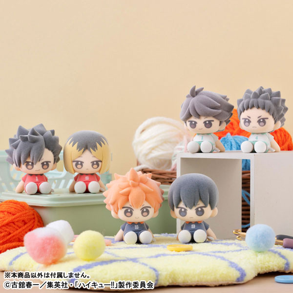ハイキュー!! フィギュア ルームライト ぬいぐるみ まとめ売り ハイキュー!!」翔陽、及川、研磨らがふわふわフィギュアに！ころんと