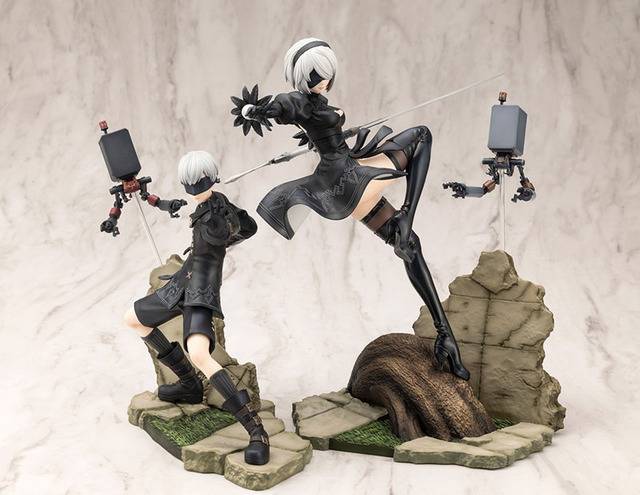 「NieR:Automata」2B＆9Sの共闘をフィギュアで！“ナインズって呼んでくれていいんですよ？”