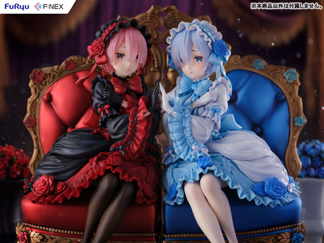 「リゼロ」レム＆ラムが豪華なゴシックドレス姿でフィギュアに！2体揃えれば手を合わせるポーズも