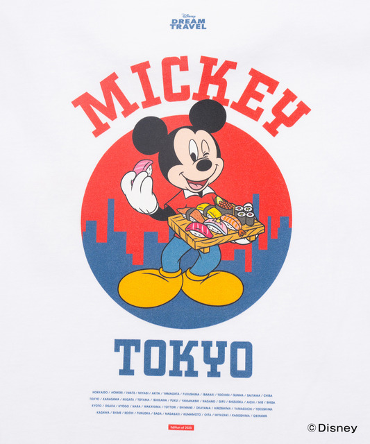 「ディズニー」ミッキー＆ミニーの47都道府県ご当地Tシャツ登場♪ あなたの住む地区のデザインは？