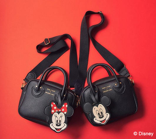 ディズニー ミッキー ミニー カチューシャ&ポーチ ミッキー＆ミニーのお顔チャームポーチがレトロ可愛い♪ カチューシャ