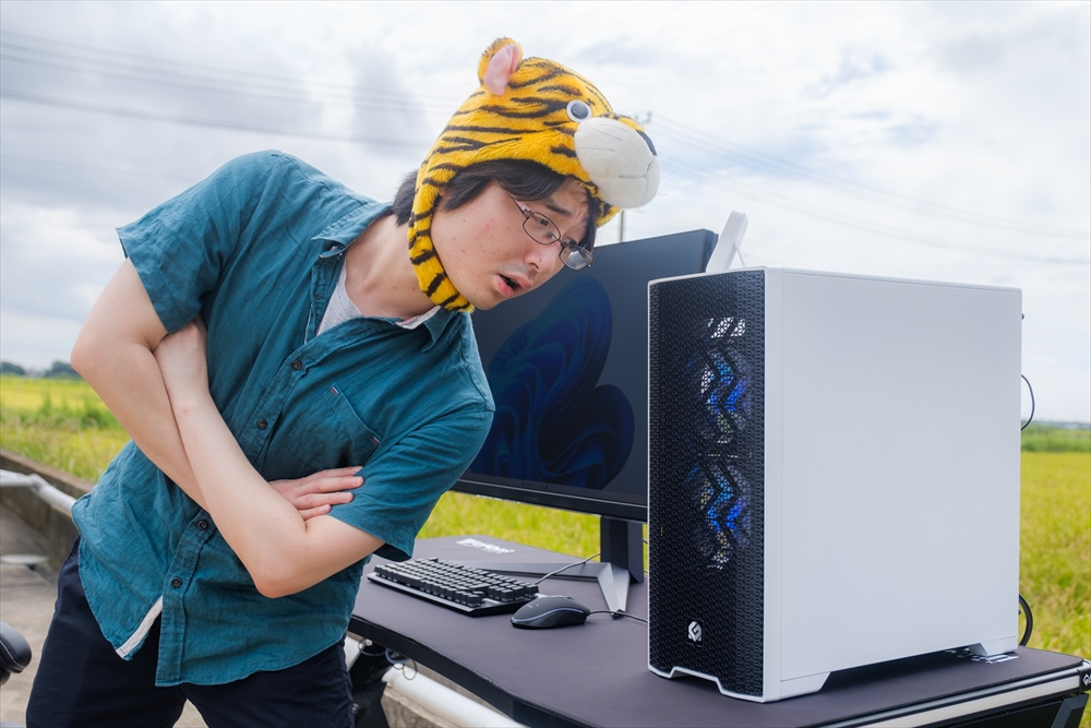 40℃近い炎天下でSTORMのPCはどれだけ耐えられるのか!? よろしい、なら