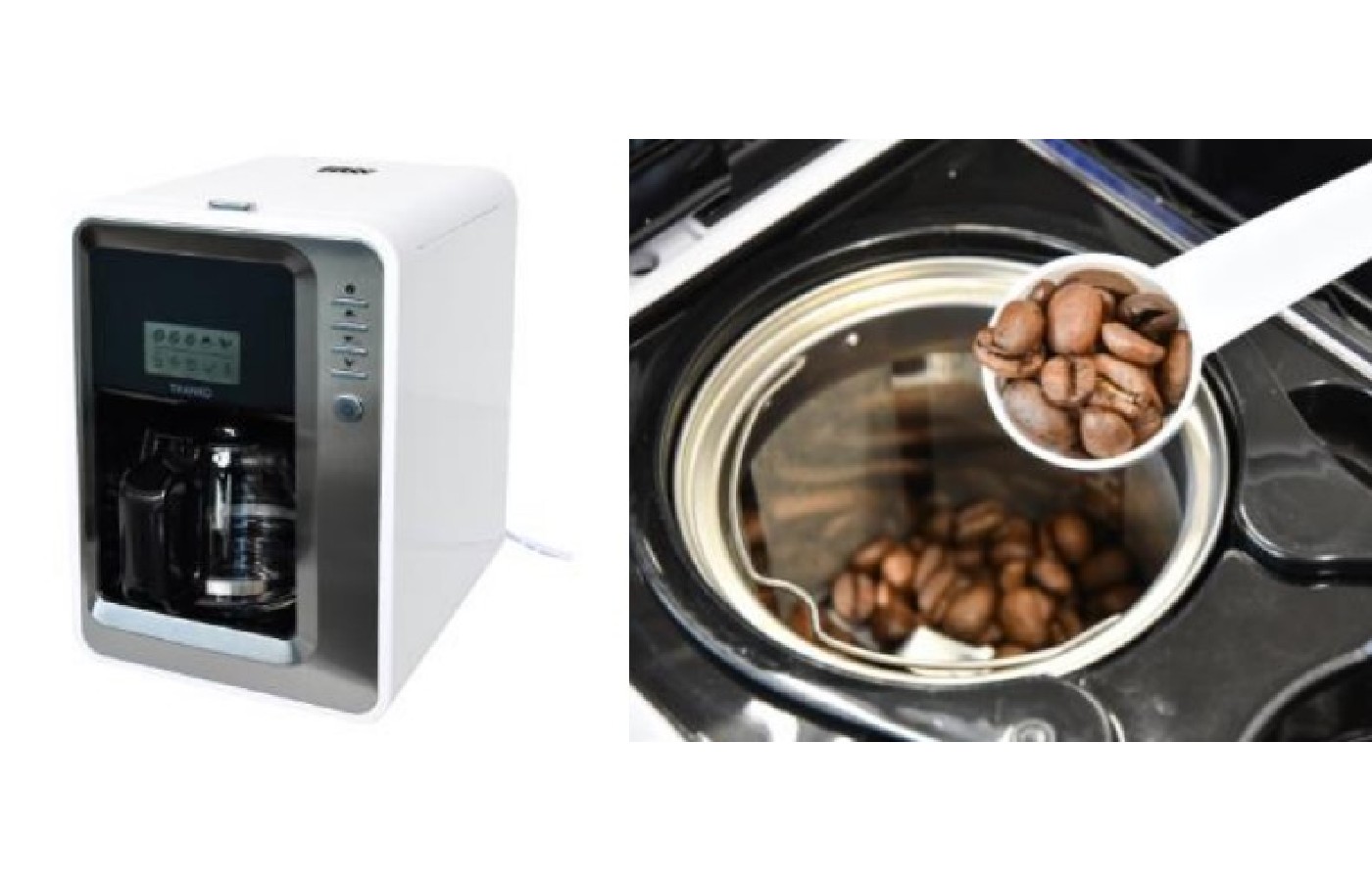 サンコー、豆の粗さを選べる「全自動3段ミル付きコーヒーメーカー『本格派バリスタ』」を発売