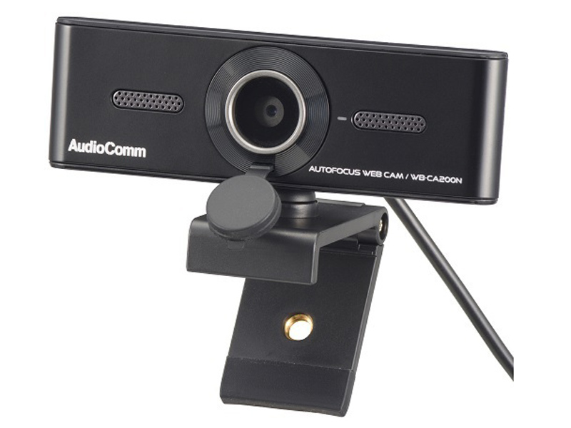 オーム電機、フルHD1080p／60fps対応のウェブカメラ「WB-CA200N」