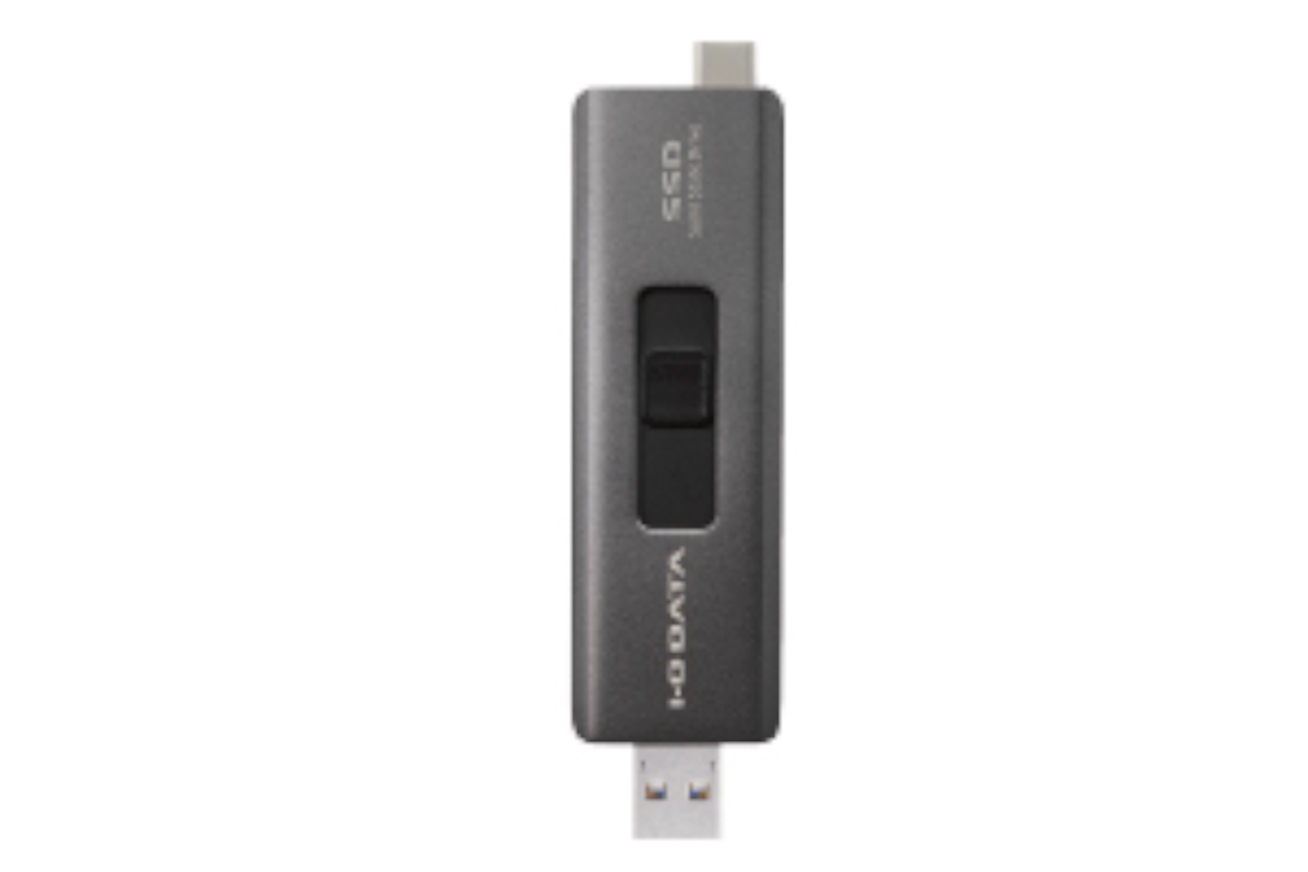 IOデータ、USB Type-A／USB Type-C両対応スティックSSDの2TBモデルを