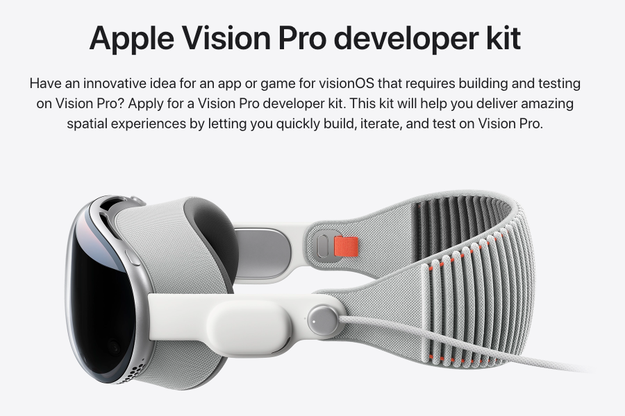 Apple Vision Proラボ、デベロッパキットの登録受付を開始