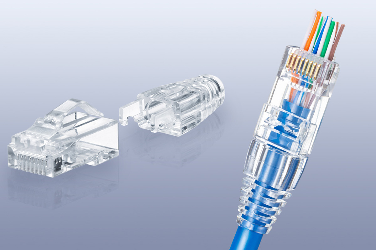 差し込むだけで10ギガ対応LANケーブルを自作できるコネクター