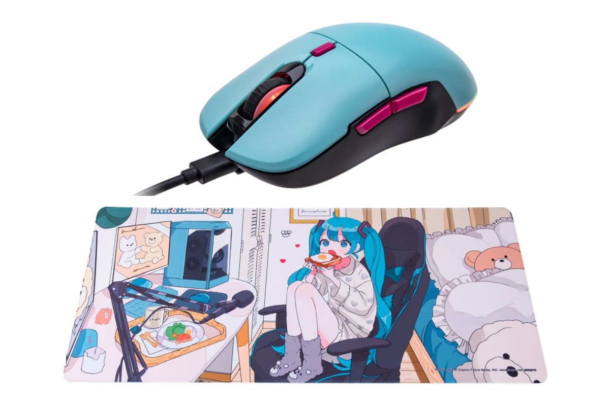 Thermaltake×初音ミク コラボマウス／マウスパッド maple氏のイラスト