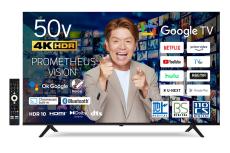 ユニーク、Google TV対応の50型4Kテレビ発売　5万9800円