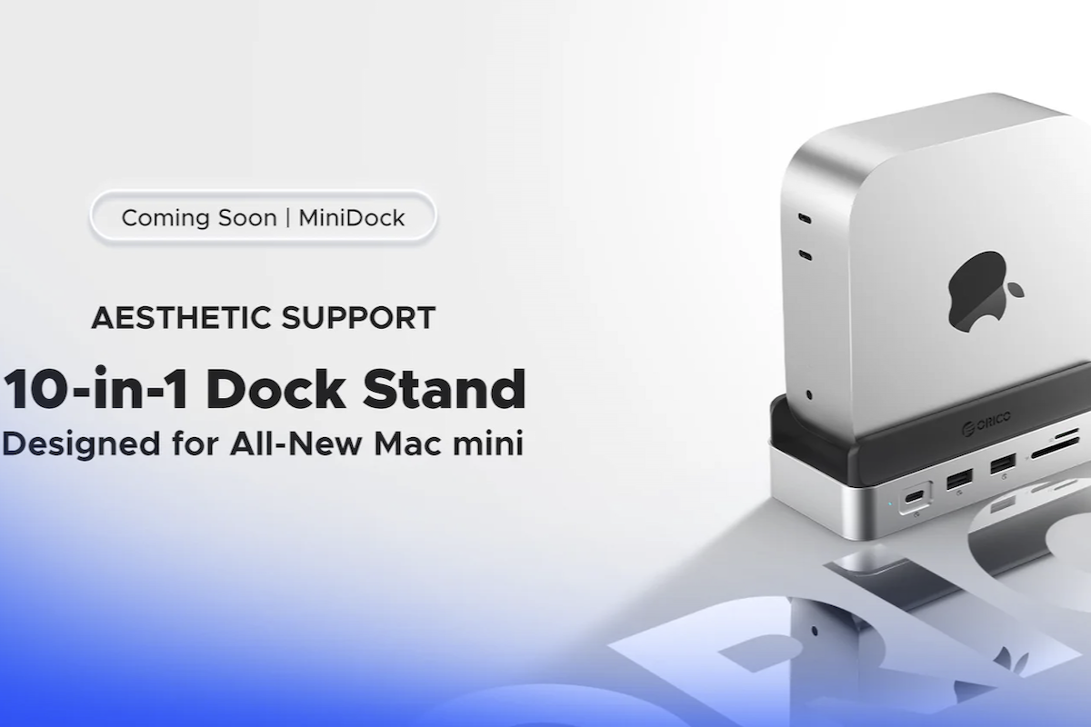 アップル「Mac mini」電源ボタンが押しづらいならタテに置けばいいの