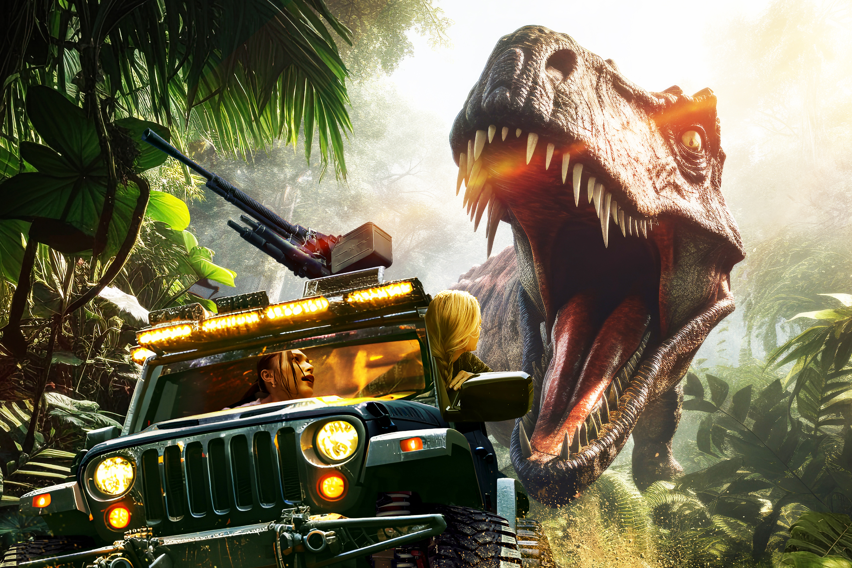 沖縄にジュラシックパーク爆誕＝「T-Rex」や「ブラキオサウルス」に