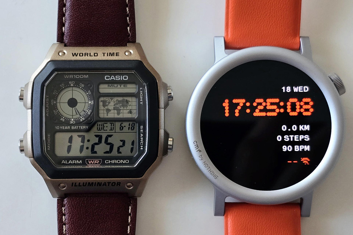 スマートウォッチの時代にあえてカシオのレガシーなアナデジ世界時計を
