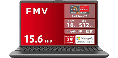 タイムセール107,800円！ FMV 富士通 ノートPC Note A WA1-K2 Ryzen 5