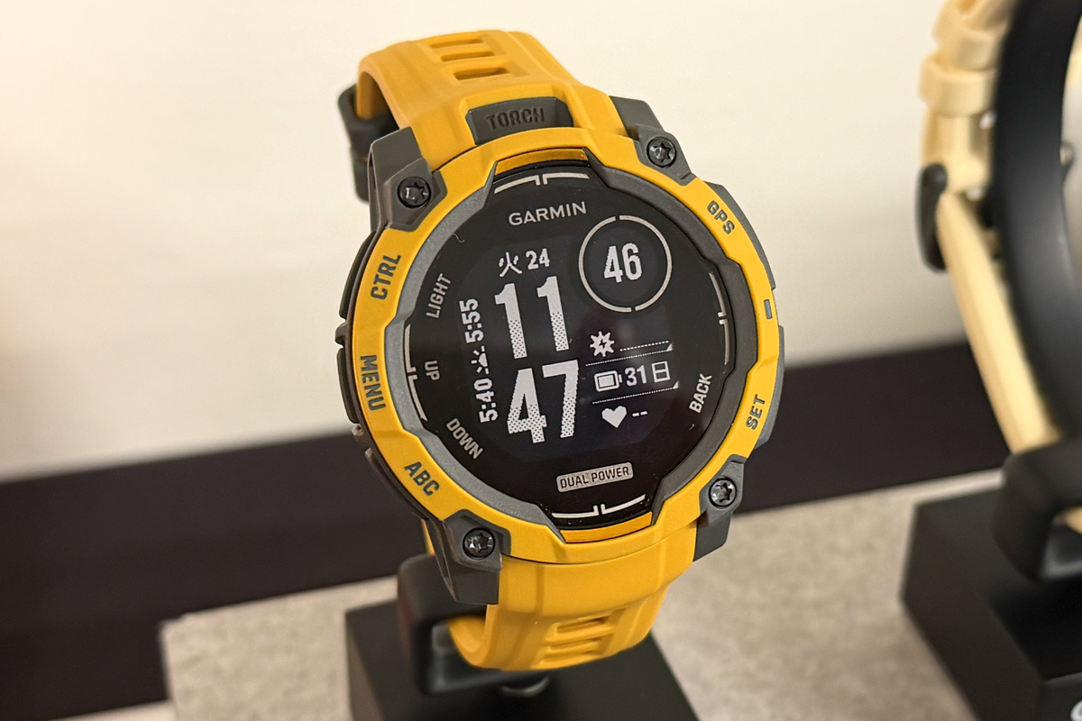 春山シーズンに映える限定カラー Garminタフネスウォッチ「Instinct 3 