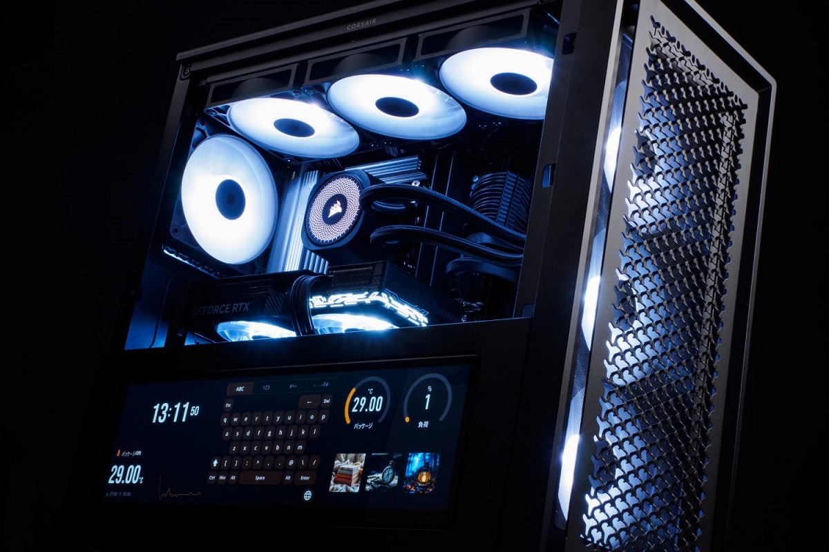 年末特典付RyzenPC Corsair ゲーミングデスクトップ 14.5型タッチ液晶を搭載するデスクトップのゲーミングPCだって!?最高