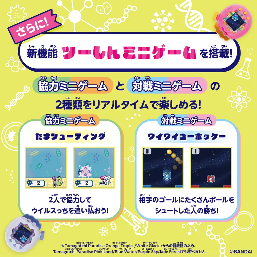 たまごっちが“ゲーム機”に!? 友だちと協力・対戦できる新モデルが登場