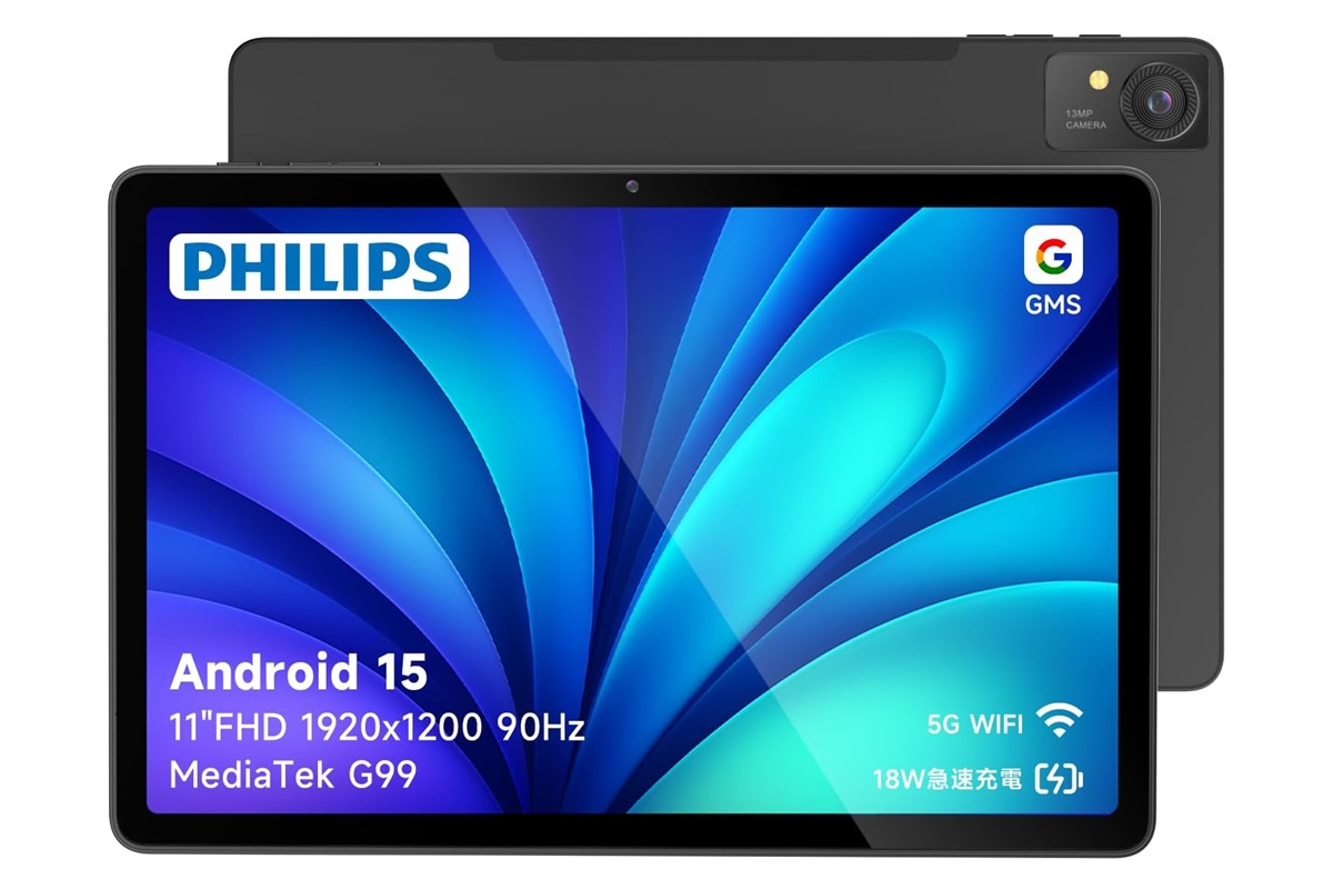 11型の大画面タブレットが2万円台！ 動画用によさそうなPHILIPS「T8015