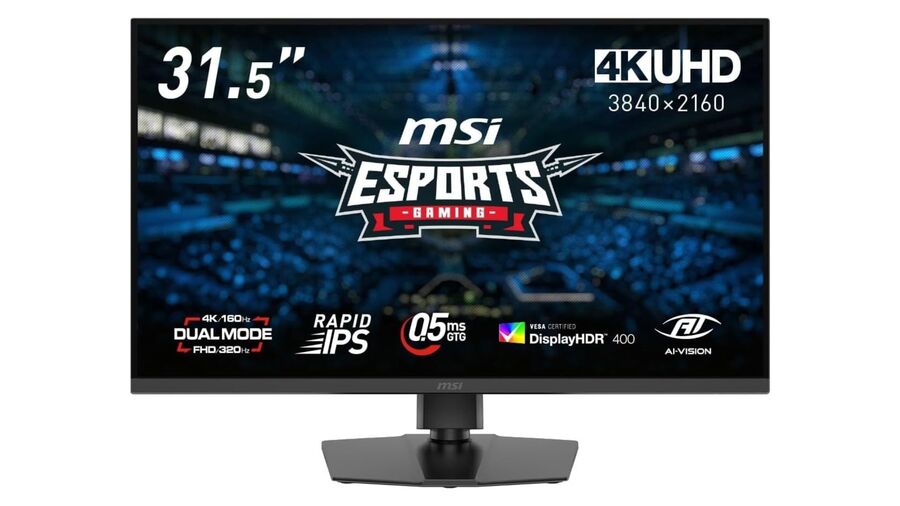 4K 160hz FHD 320hz IPS 05ms 液晶ゲーミングモニター 31.5型大画面を4K 160HzとフルHD 320Hzに切り替えられる高性能液晶
