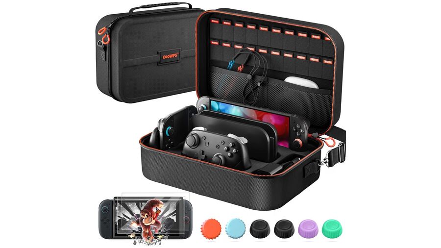 Switch 2本体や周辺機器を丸ごと収納できるキャリングケース発見