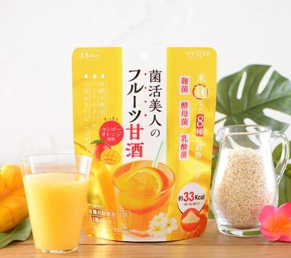  菌活美人のフルーツ甘酒！冷やして美味しい！夏バテ防止や熱中症対策にも 