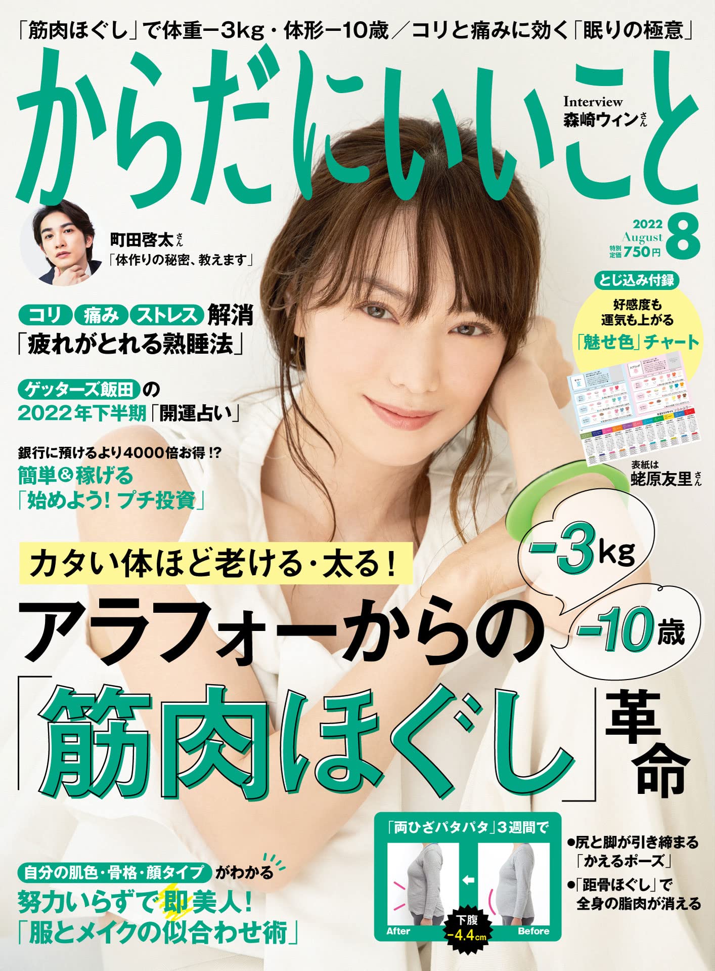 「筋肉ほぐし革命」で体形ごと若返る『からだにいいこと』8月号