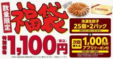 丸源ラーメンの福袋は12月3日予約開始。1360円相当の餃子＋1000円分クーポン付きで1100円はお得すぎでしょ...。