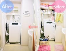 断捨離にトライ！洗面台・洗濯機まわりの劇的Before→After｜Infoseek