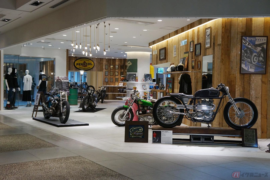 世界レベルのカスタムバイクをショッピングモールに展示 『Heiwa Motorcycle CUSTOM WORLD』パセーラ広島で開催